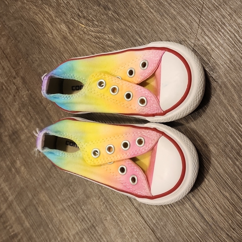 Little Girl's Custom Rainbow Converse